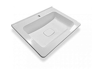 Тумба с раковиной Эстет Kare Luxe 60 подвесная 2 ящика/любой цвет тумбы и раковины с блестками под заказ для ванной в интернет-магазине Sanbest