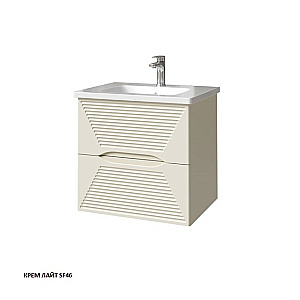 Тумба с раковиной Caprigo Modo-Terza 60 с интегрированной ручкой, цвет на выбор для ванной в интернет-магазине Sanbest