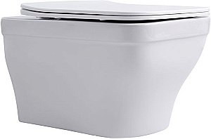 Унитаз подвесной Aquanet Elegant Rimless Elegant W LX-1163 Soft Close с крышкой микролифт, безободковый купить в интернет-магазине Sanbest