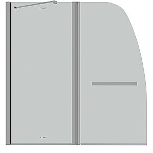 Шторка для ванны Parly F03 120x130 купить в интернет-магазине Sanbest