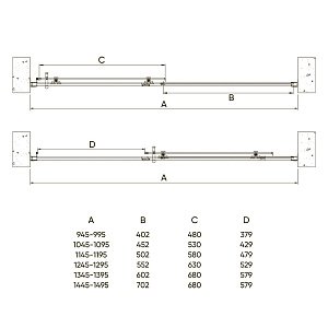 Душевая дверь Veconi Vianno VN72B-130-01-C4 130 купить в интернет-магазине Sanbest