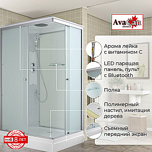Душевая кабина AvaCan CK Серия CK2810 100х80 стандартная купить в интернет-магазине Sanbest