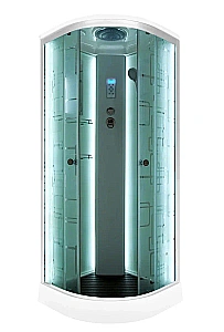 Душевая кабина DTO EM1590LED 90х90 стекло матовое/профиль хром купить в интернет-магазине Sanbest