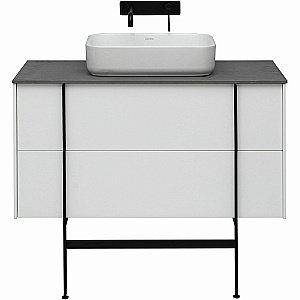 Тумба с раковиной Allen Brau Reality 100 1.32007.WM белый матовый для ванной в интернет-магазине Sanbest