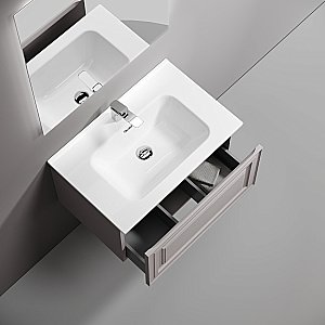 Тумба с раковиной Sancos Very 70 VR70SM серая матовая для ванной в интернет-магазине Sanbest