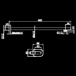 Держатель верхнего душа Elghansa CR-54-White белый купить в интернет-магазине сантехники Sanbest