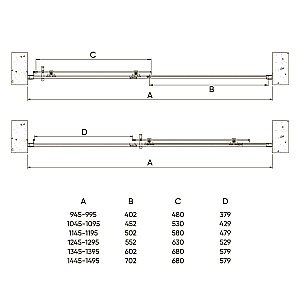 Душевая дверь Veconi Vianno VN72B-130-01-C4 130 купить в интернет-магазине Sanbest