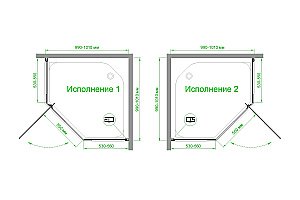Душевой уголок Royal Bath TR RB100TR-T-BL 100х100 прозрачное стекло/профиль черный купить в интернет-магазине Sanbest