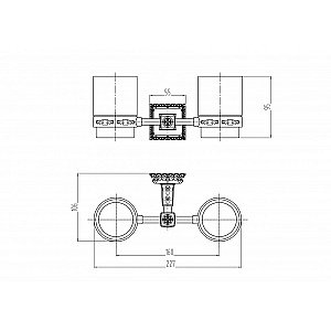 Стакан Milacio Alicante MC.914.BR бронза купить в интернет-магазине сантехники Sanbest