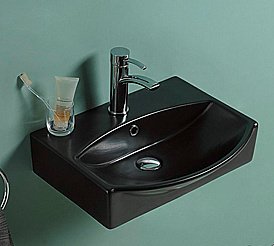 Раковина Ceramalux N 50 78014CMB черная матовая купить в интернет-магазине Sanbest