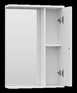 Зеркало со шкафом Misty Лира 50 П-Лир04050-013П белый в ванную от интернет-магазине сантехники Sanbest