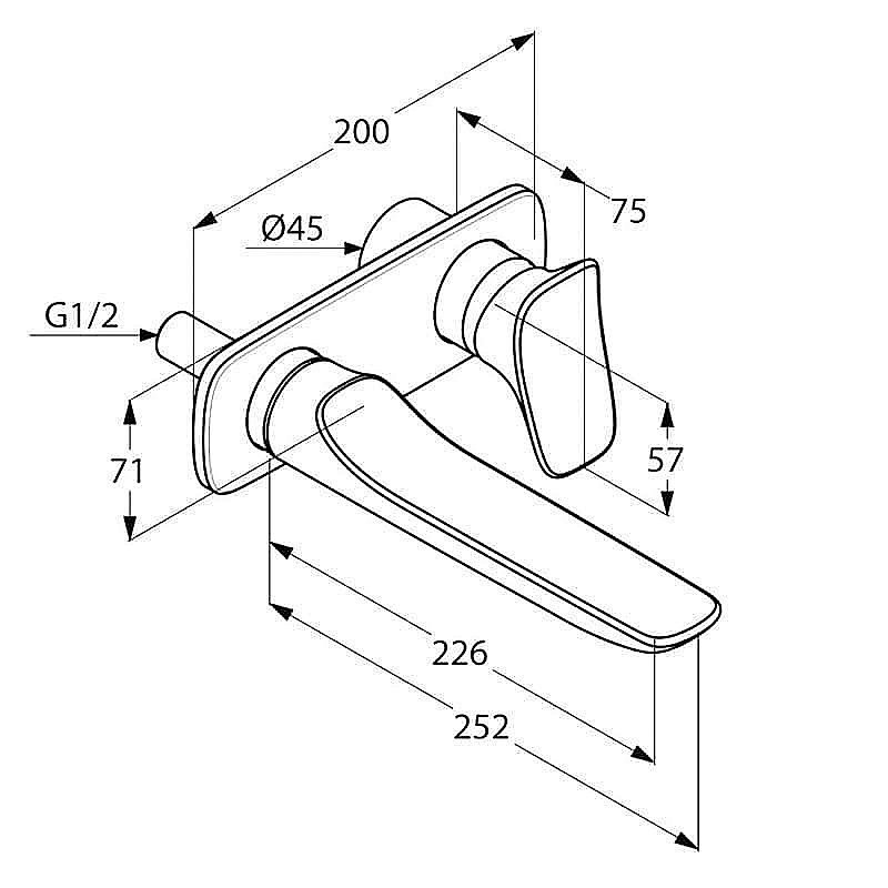 Смеситель для раковины Kludi Ambienta 532450575 купить в интернет-магазине сантехники Sanbest