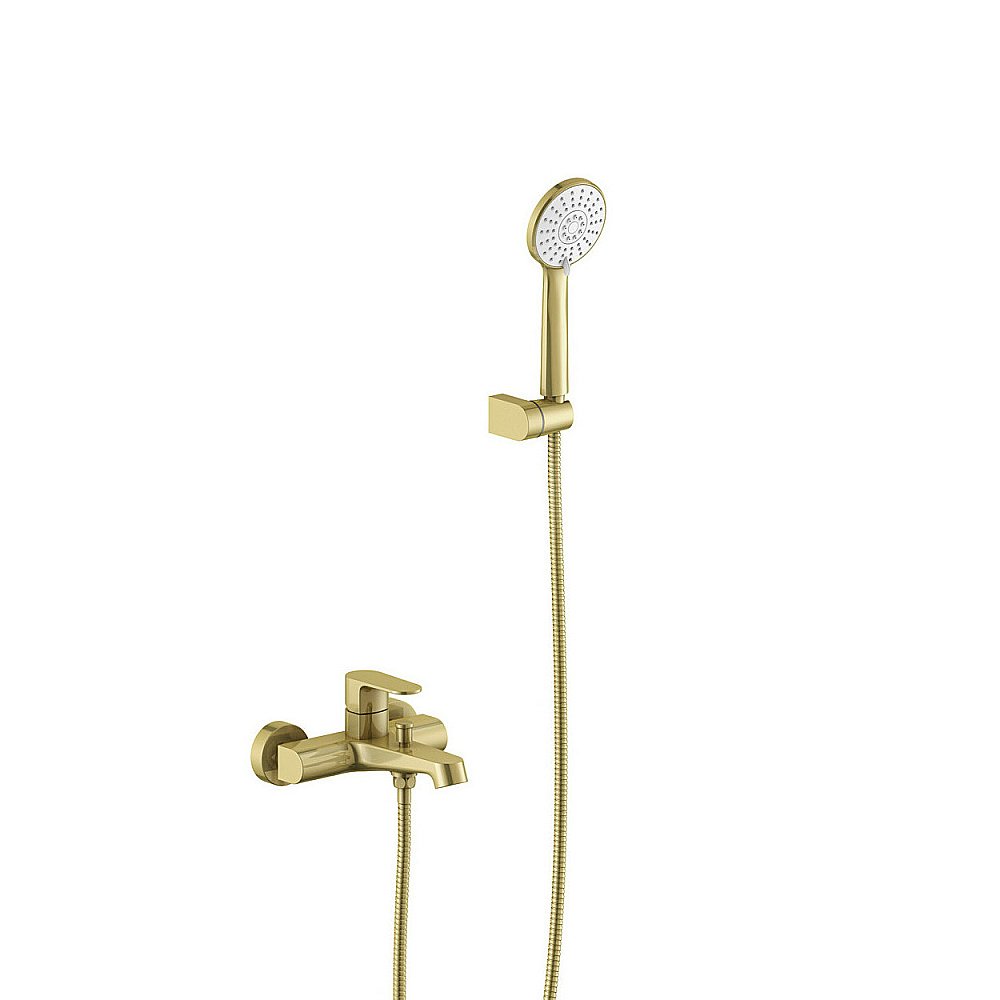 Смеситель для ванны Aquatek Оберон AQ1249BG золото шлифованное купить в интернет-магазине сантехники Sanbest