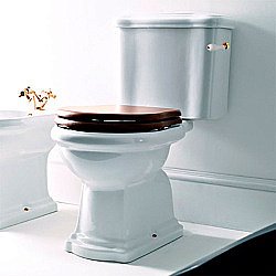 Унитаз напольный Kerasan Retro 1012 с бачком 1071 Белый/ручка золото купить в интернет-магазине Sanbest