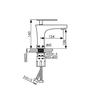 Смеситель для раковины Kaiser Star 02011 купить в интернет-магазине сантехники Sanbest