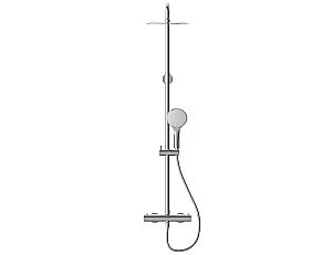 Душевая система Cersanit BRASKO 63066 хром купить в интернет-магазине сантехники Sanbest