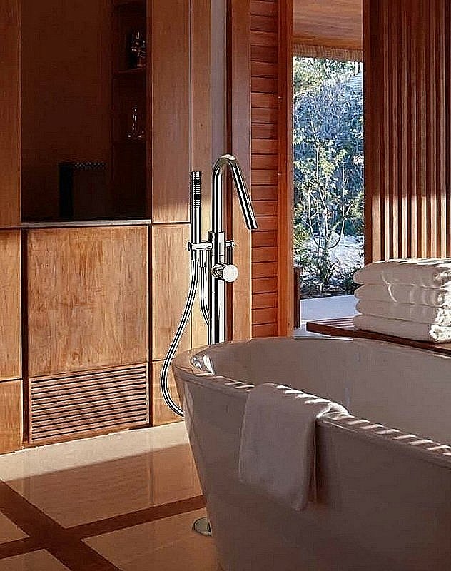 Смеситель для ванны Giulini Futuro 6592 хром купить в интернет-магазине сантехники Sanbest