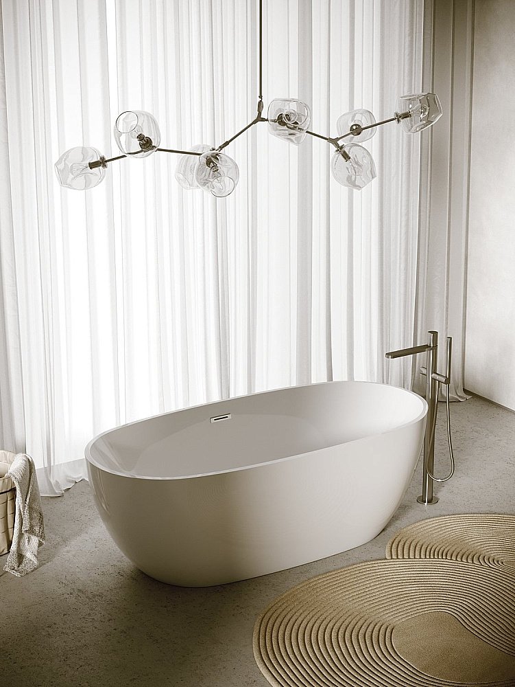 Акриловая ванна Sancos Flo 170х80 FB02 белая купить в интернет-магазине Sanbest