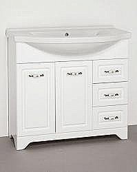 Тумба под раковину Style Line Олеандр-2 100 белая купить в интернет-магазине сантехники Sanbest