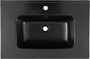 Тумба с раковиной Aquanet Вега 60 344121+329253 белая глянцевая для ванной в интернет-магазине Sanbest