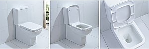Унитаз-компакт Orans Ceramic OLS-WM9903 безободковый, с бачком, с крышкой микролифт купить в интернет-магазине Sanbest