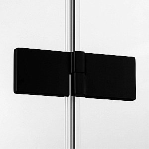 Душевая дверь NEW TRENDY AVEXA BLACK 130 стекло прозрачное/профиль черный купить в интернет-магазине Sanbest