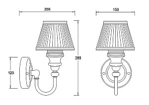 Светильник Savoy BL22 хром купить в интернет-магазине сантехники Sanbest