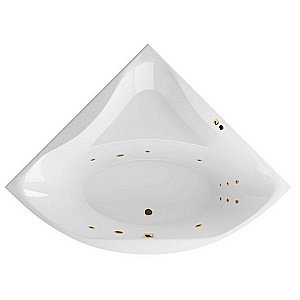 Ванна акриловая EXCELLENT Glamour LINE WAEX.GLA15.LINE.GL 150x150 белая с гидромассажем купить в интернет-магазине Sanbest