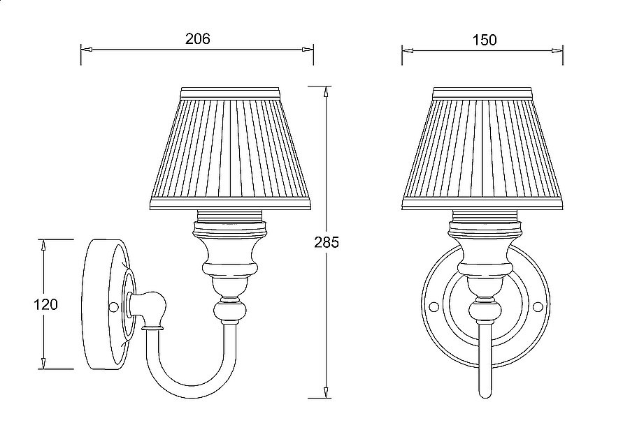 Светильник Savoy BL22 хром купить в интернет-магазине сантехники Sanbest