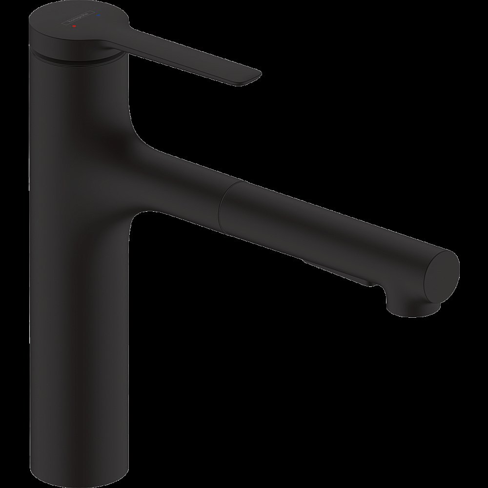 Смеситель для кухни Hansgrohe Zesis M33 74801670 черный матовый купить в интернет-магазине сантехники Sanbest