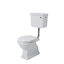 Унитаз SIMAS Lante LA01 с фронтальной ручкой хром, белый купить в интернет-магазине Sanbest