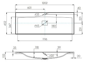 Раковина Айрис M 120 купить в интернет-магазине Sanbest