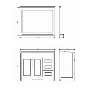 Тумба с раковиной Comforty Тбилиси 90 для ванной в интернет-магазине Sanbest