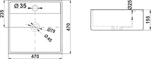 Раковина Melana A054 A054-803 белая купить в интернет-магазине Sanbest