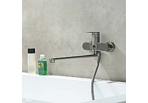 Cмеситель для ванны Aquatek Ника AQ1842BGM оружейная сталь купить в интернет-магазине сантехники Sanbest