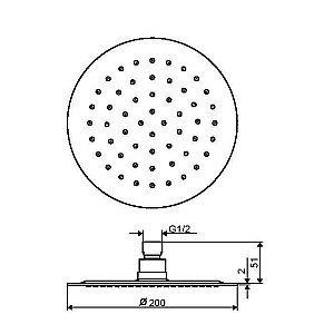 Головной душ Excellent Actima 20 купить в интернет-магазине сантехники Sanbest