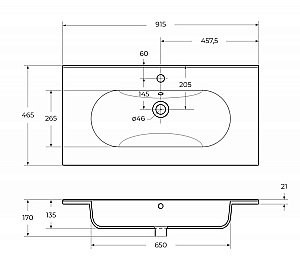 Тумба с раковиной BelBagno KRAFT 90 2C-SO/LOV-900-LVB Bianco Opaco для ванной в интернет-магазине Sanbest
