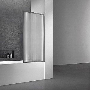 Шторка для ванны Vincea VSB-41700FLGM 70×140 стекло рифленое/профиль вороненая сталь купить в интернет-магазине Sanbest