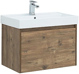 Тумба с раковиной Aquanet Nova Lite 249514 75 дуб рустикальный для ванной в интернет-магазине Sanbest
