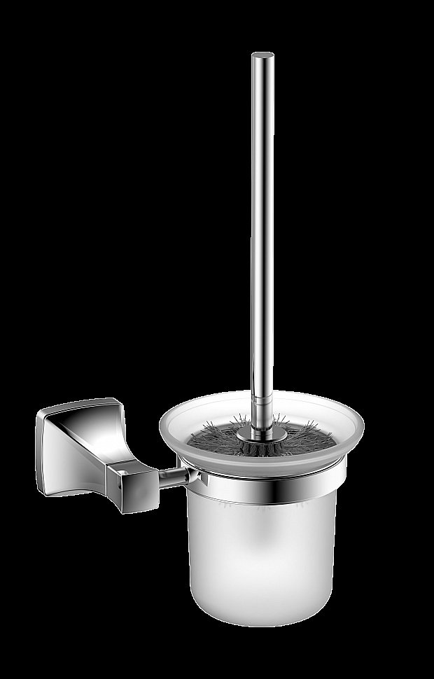 Ершик для унитаза CeramaLux Domino 95413 хром купить в интернет-магазине сантехники Sanbest