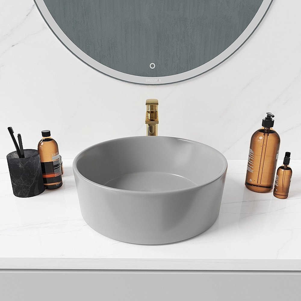 Раковина Grossman Color GR-3013GM серый матовый купить в интернет-магазине Sanbest