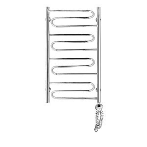 Полотенцесушитель электрический Domoterm Офелия П12 500x1000 E хром купить в интернет-магазине сантехники Sanbest