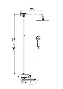 Душевая система Rav-Slezak MURRAY MU253.5/5KB белый купить в интернет-магазине сантехники Sanbest