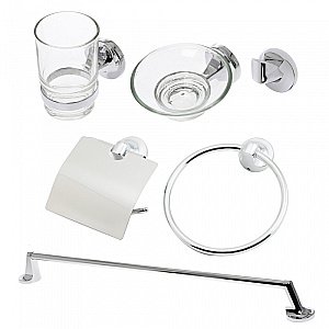 Набор аксессуаров Orange Y01-888cr хром купить в интернет-магазине сантехники Sanbest