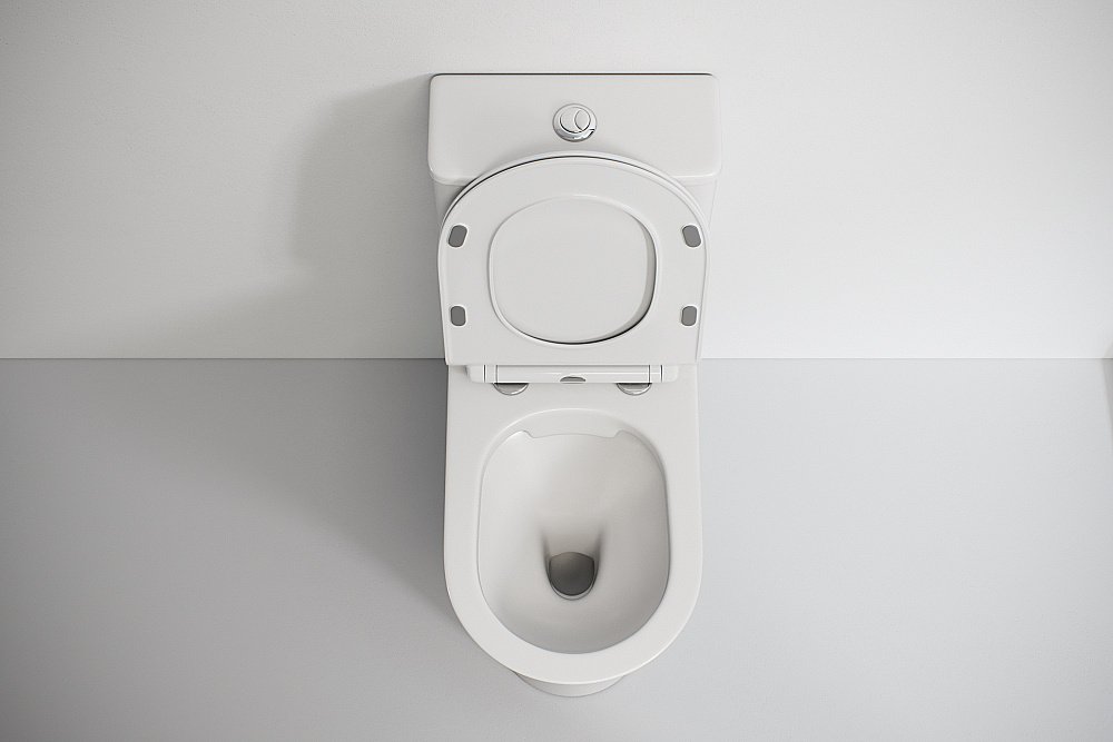 Унитаз напольный Laguraty 1217A безободковый, с крышкой микролифт, с бачком купить в интернет-магазине Sanbest