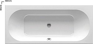 Ванна акриловая Ravak City 180x80 купить в интернет-магазине Sanbest