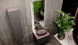 Зеркало Jorno Strong 57 Str.02.57/P/A белое в ванную от интернет-магазине сантехники Sanbest