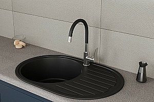 Смеситель для кухни Rush Siple SI7335-60Black купить в интернет-магазине сантехники Sanbest