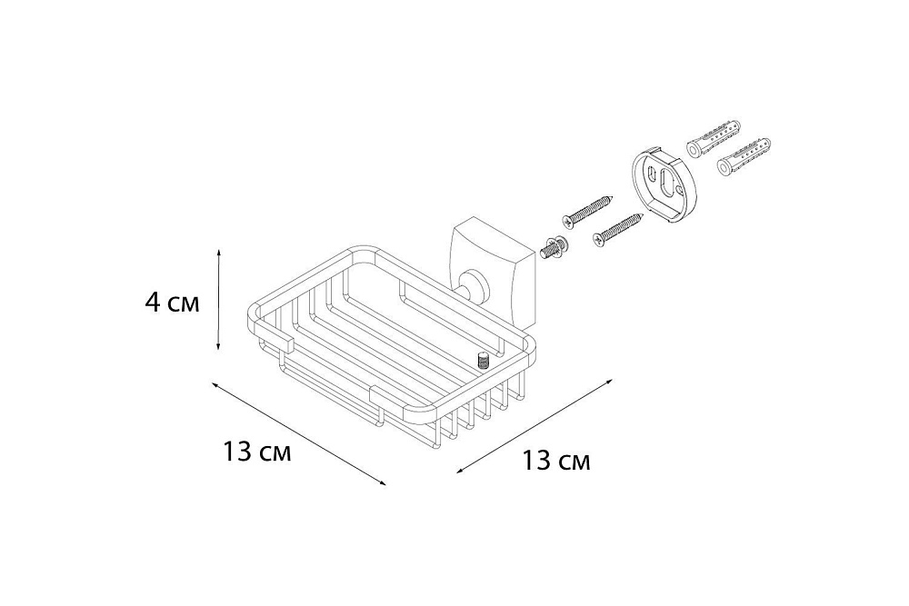 Мыльница FIXSEN KVADRO FX-61309 купить в интернет-магазине сантехники Sanbest