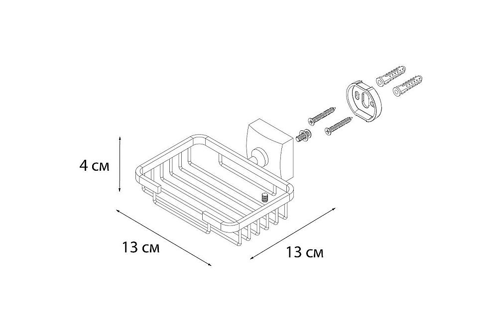Мыльница FIXSEN KVADRO FX-61309 купить в интернет-магазине сантехники Sanbest